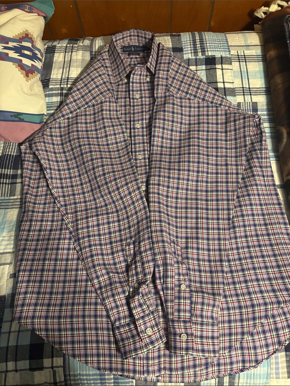 Ralph Lauren Blake Men's Plaid Button-Down Shirt - Blue